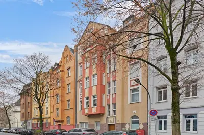 Das Gebäude in dem sich die Ferienwohnung befindet