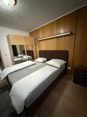 Ein Bett oder Betten in einem Zimmer der Unterkunft Günstige, zentrale und schöne Wohnung in Wuppertal