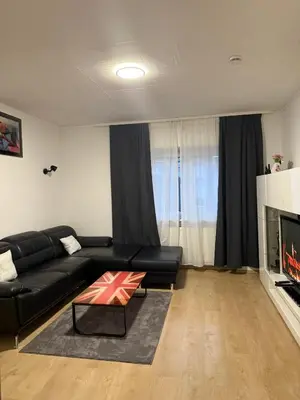 Ein Sitzbereich in der Unterkunft Günstige, zentrale und schöne Wohnung in Wuppertal