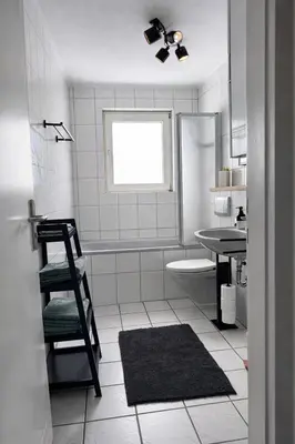 Ein Badezimmer in der Unterkunft Holiday apartment im Bergischen Land
