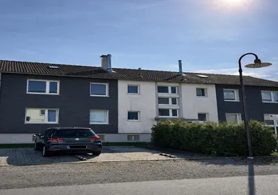 Das Gebäude in dem sich die Ferienwohnung befindet