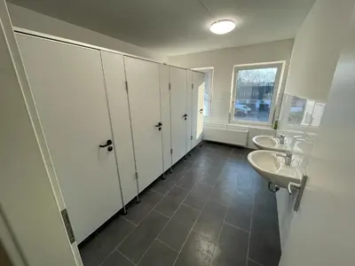 Grundriss der Unterkunft Einzelzimmer im Monteurhaus Gemeinschaftsbad und Küche