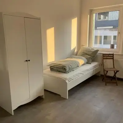 Einzelzimmer im Monteurhaus Gemeinschaftsbad und Küche