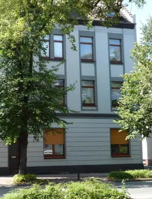 Das Gebäude in dem sich die Ferienwohnung befindet