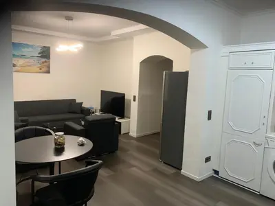 Ein Sitzbereich in der Unterkunft KM APPARTS 5 Wesel