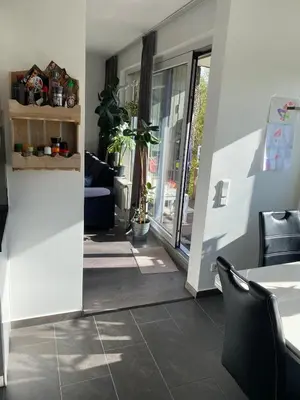Ein Sitzbereich in der Unterkunft Loft im Revier