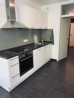 Küche/Küchenzeile in der Unterkunft Loft im Revier