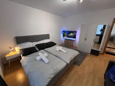 Ein Bett oder Betten in einem Zimmer der Unterkunft Kenny's place
