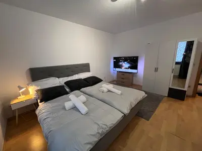 Ein Bett oder Betten in einem Zimmer der Unterkunft Kenny's place