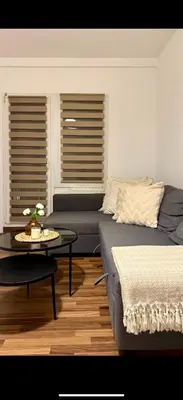 Ein Sitzbereich in der Unterkunft Dachnest Gemütliche Wohnung im Herzen Düsseldorf