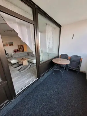 Ein Sitzbereich in der Unterkunft Sarra&Mo Ferienwohnung