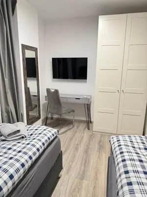 Ein Bett oder Betten in einem Zimmer der Unterkunft New Apartments - Free Parking - WiFi - Kitchen
