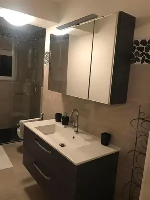 Ein Badezimmer in der Unterkunft Modernes Studio Apartment im Düsseldorfer Norden
