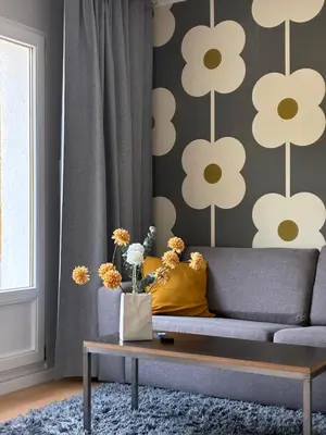 Ein Sitzbereich in der Unterkunft Fitzroy Apartment
