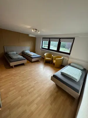 Ein Sitzbereich in der Unterkunft Schöne Apartments am Blaffertsberg RS01