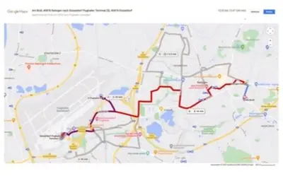 Grundriss der Unterkunft FeWo Schäfer, Ratingen - Exklusive 2-Zimmer-Wohnung zum Wohlfühlen 78 qm