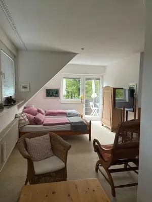 TV/Unterhaltungsangebot in der Unterkunft Toplage Apartment an Messe Düsseldorf