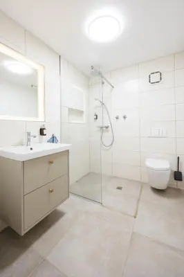 Ein Badezimmer in der Unterkunft Quiet and central apartment