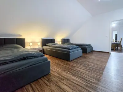 Ein Sitzbereich in der Unterkunft Alpha Apartments