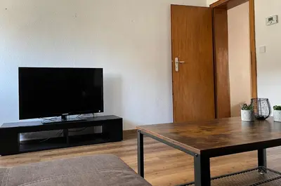 TV/Unterhaltungsangebot in der Unterkunft Dachgeschosswohnung im 3-Städteeck
