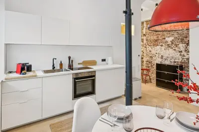 Küche/Küchenzeile in der Unterkunft Luxus - Loft Traum zwischen Köln & Düsseldorf