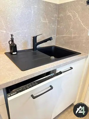 Küche/Küchenzeile in der Unterkunft Apartment4