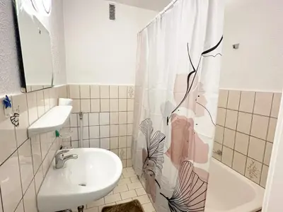 Ein Badezimmer in der Unterkunft Monteurwohnung in Duisburg