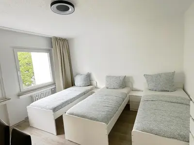 Ein Bett oder Betten in einem Zimmer der Unterkunft Monteurwohnung in Duisburg