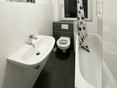 Ein Badezimmer in der Unterkunft Apartment in Bochum