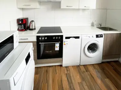 Küche/Küchenzeile in der Unterkunft Apartment in Bochum