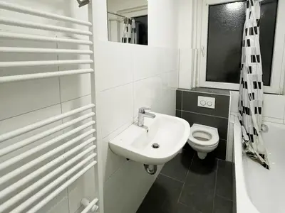 Ein Badezimmer in der Unterkunft Apartment in Bochum
