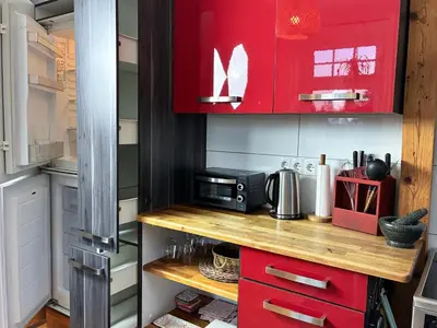 Küche/Küchenzeile in der Unterkunft FeWoNü - Ferienwohnung Nüdelshalbach