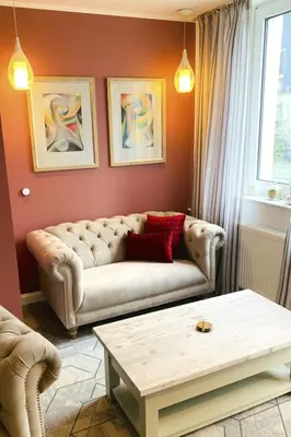 Ein Sitzbereich in der Unterkunft Apartment Wohnung 3 im EG by Interhome