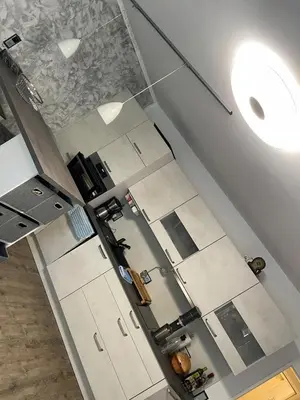 Küche/Küchenzeile in der Unterkunft Möbliertes Apartment Gelsenkirchen Nord - neben BP