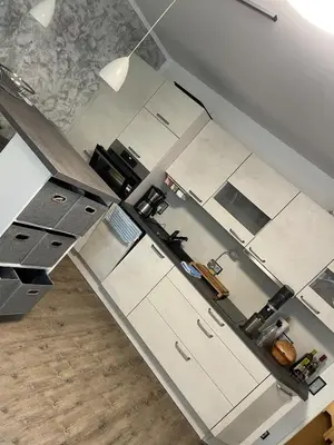 Küche/Küchenzeile in der Unterkunft Möbliertes Apartment Gelsenkirchen Nord - neben BP