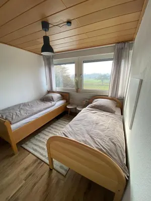Ein Bett oder Betten in einem Zimmer der Unterkunft 3-Zimmer-Ferienwohnung