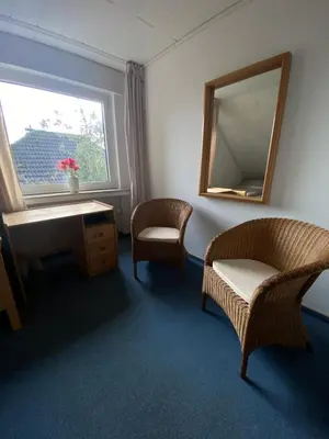 Ein Sitzbereich in der Unterkunft 3-Zimmer-Ferienwohnung