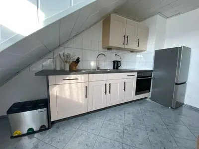 Küche/Küchenzeile in der Unterkunft 3-Zimmer-Ferienwohnung