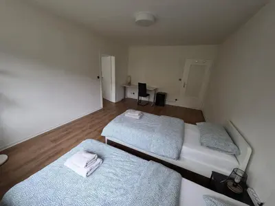 Ein Bett oder Betten in einem Zimmer der Unterkunft 3-Zimmer Wohnung - 3 OG