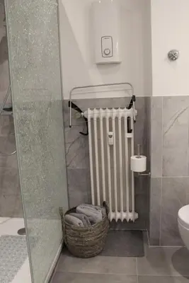 Ein Badezimmer in der Unterkunft Kernsanierte moderne helle Wohlfühloase