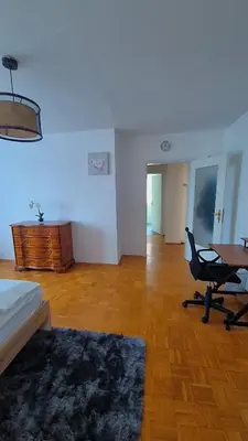 Ein Sitzbereich in der Unterkunft Zentrale Wohnung mit Wohnküche für bis 6 Gäste