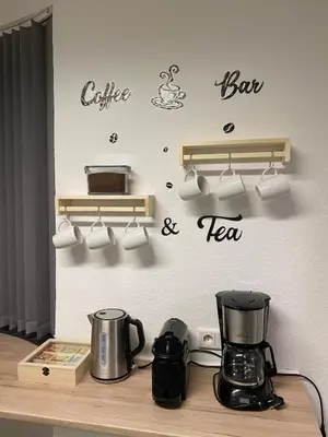 Kaffee-/Teezubehör in der Unterkunft Ferienwohnung in Solingen Innenstadt
