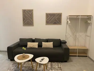 Ein Sitzbereich in der Unterkunft Ferienwohnung in Solingen Innenstadt