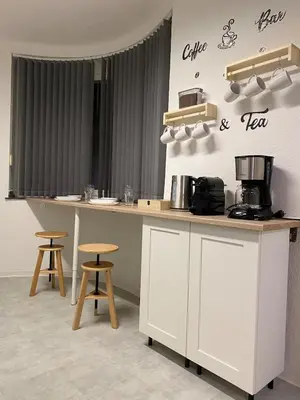 Küche/Küchenzeile in der Unterkunft Ferienwohnung in Solingen Innenstadt