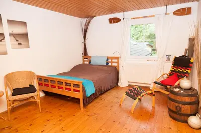 Ein Bett oder Betten in einem Zimmer der Unterkunft Canoe Welcome