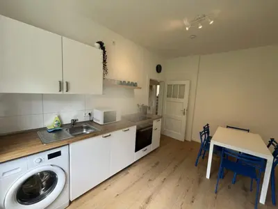 Küche/Küchenzeile in der Unterkunft Socha Apartments- Monteurwohnung in Mettmann