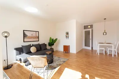 Ein Sitzbereich in der Unterkunft SAP12 fitter's apartment in Erkrath