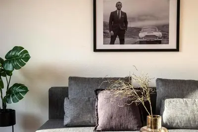 Ein Sitzbereich in der Unterkunft SAP11- Fitter's apartment in Hilden