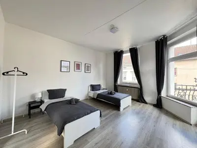 Ein Sitzbereich in der Unterkunft SAP09 Fitter's apartment Wuppertal