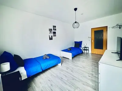 Ein Sitzbereich in der Unterkunft SAP08- Fitter's apartment in Solingen